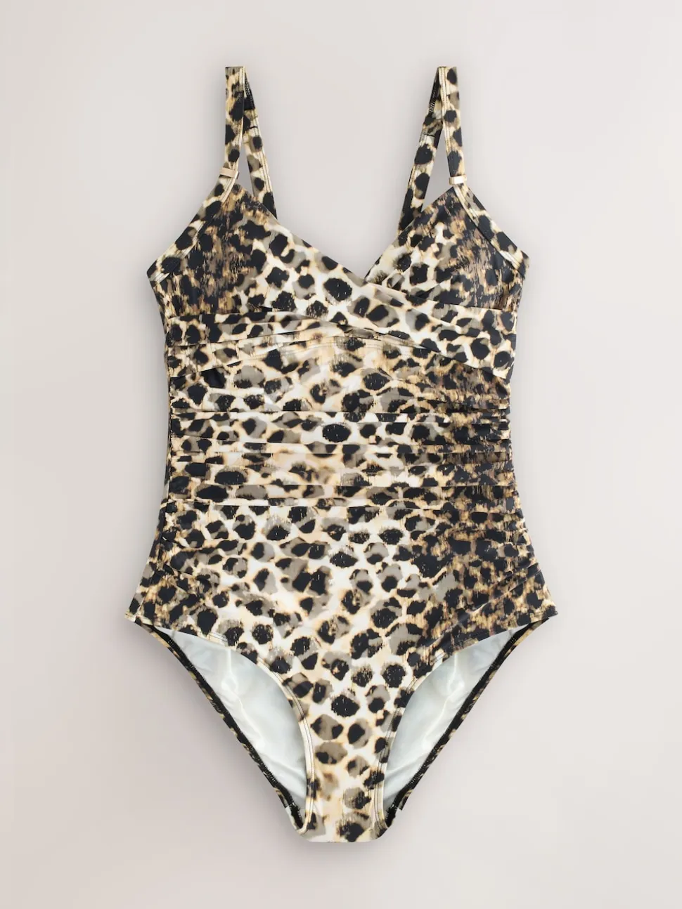 Black/Animal Tummy Control Swimsuits 2 Pack