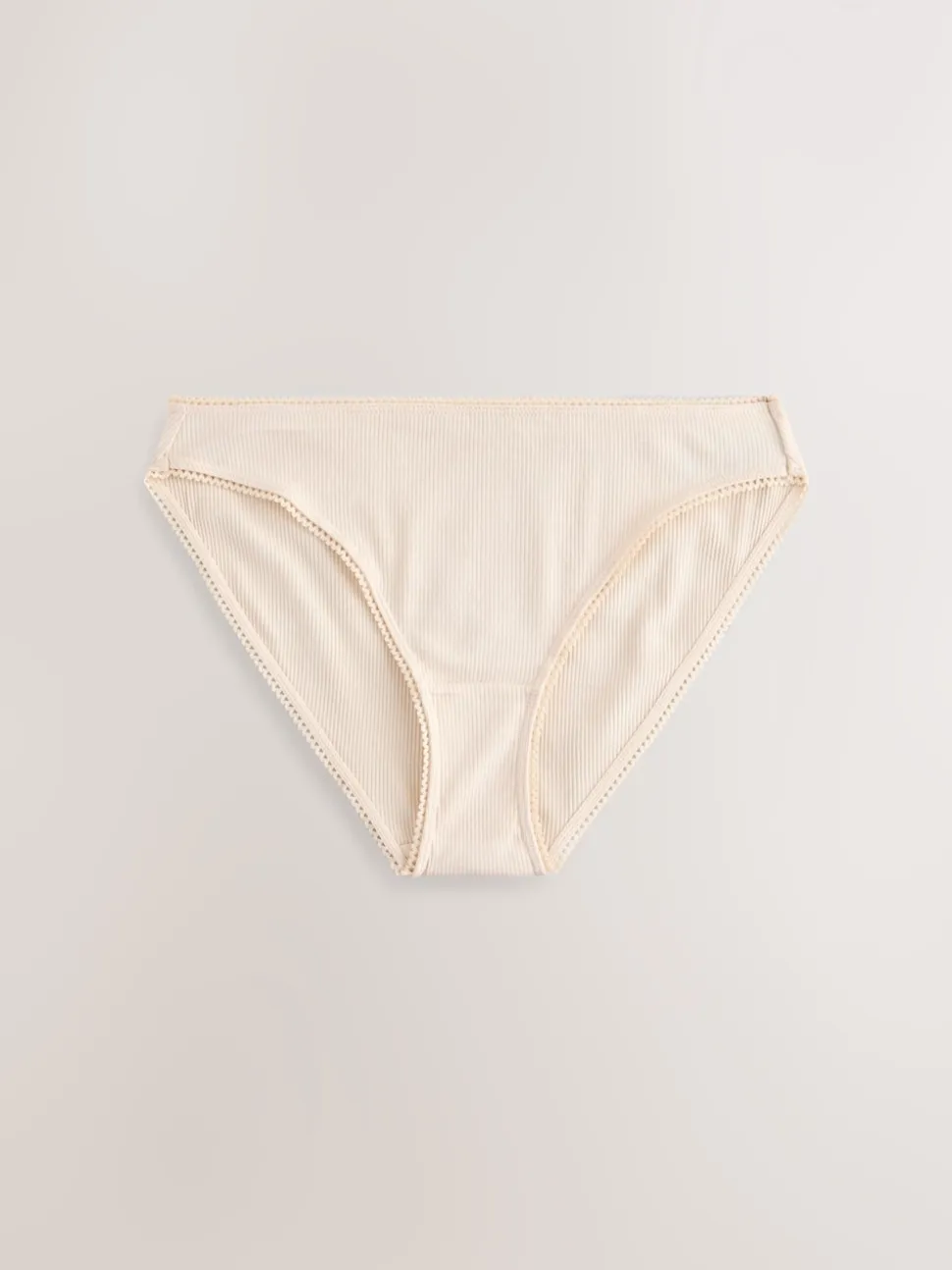 Black/Caramel Nude/Praline Nude High Rise High Leg Cotton Rib Knickers 3 Pack