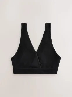Black/Cream Seamless Non Wire Nursing Ultimate Comfort Bras 2 Pack