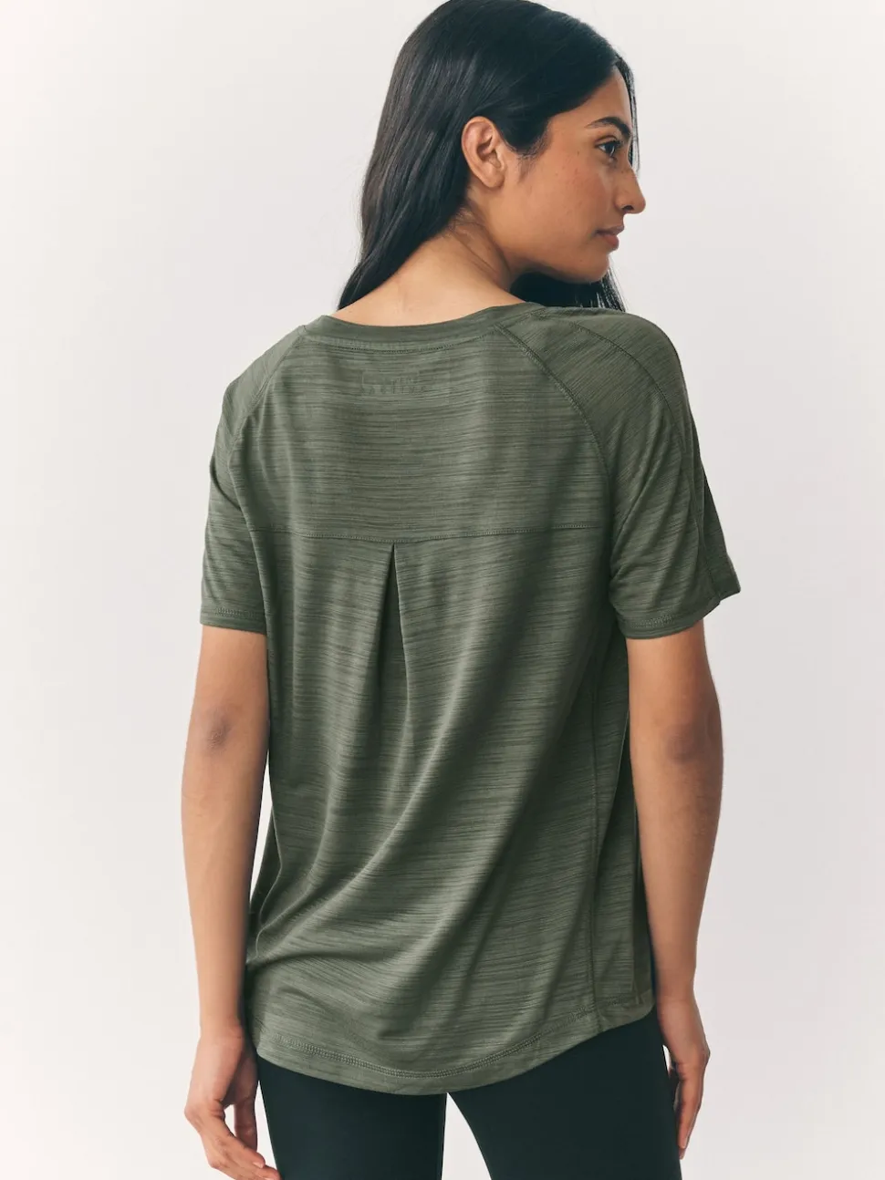 Black/Green Active Crew Neck Lightweight Short Sleeve T-Shirts 2 Pack