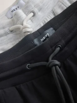 Black/Grey Jersey Wide Leg Joggers 2 Pack