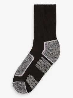 Black/Grey Next Active Sports Walking Ankle Socks 2 Pack