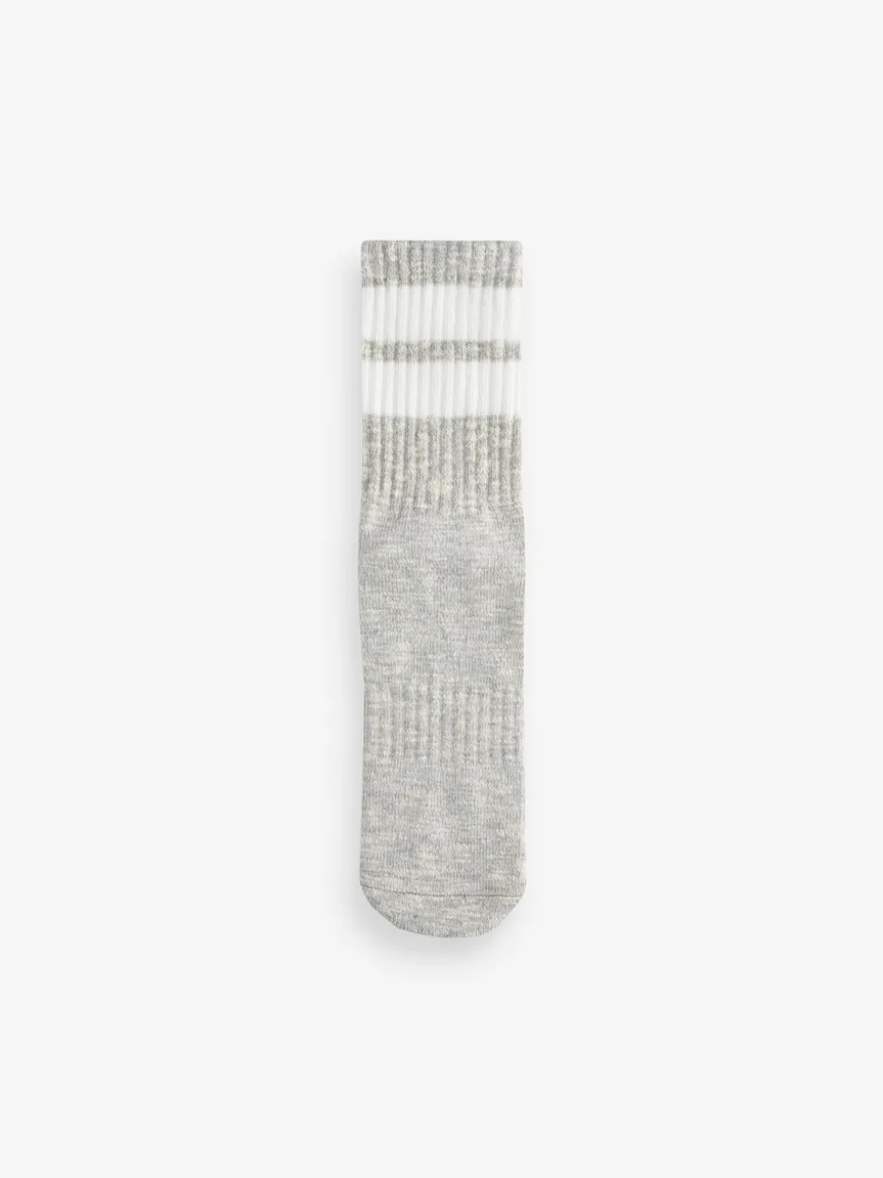 Black/Grey Stripe Cushion Sole Ribbed Sport Ankle Socks 3 Pack With Arch Support
