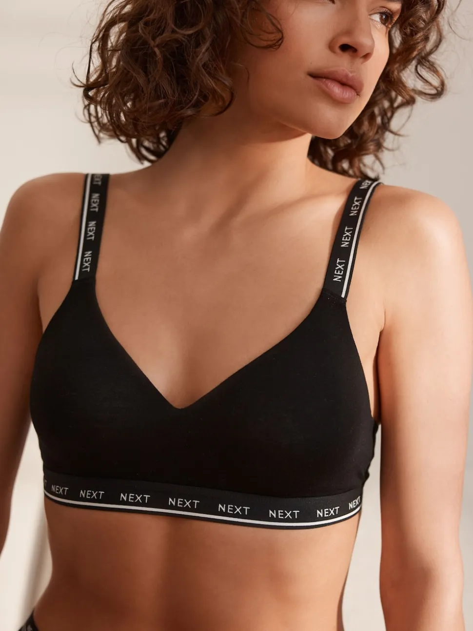 Black/Grey Ultimate Comfort Cotton Non Wired Padded Bras 2 Pack