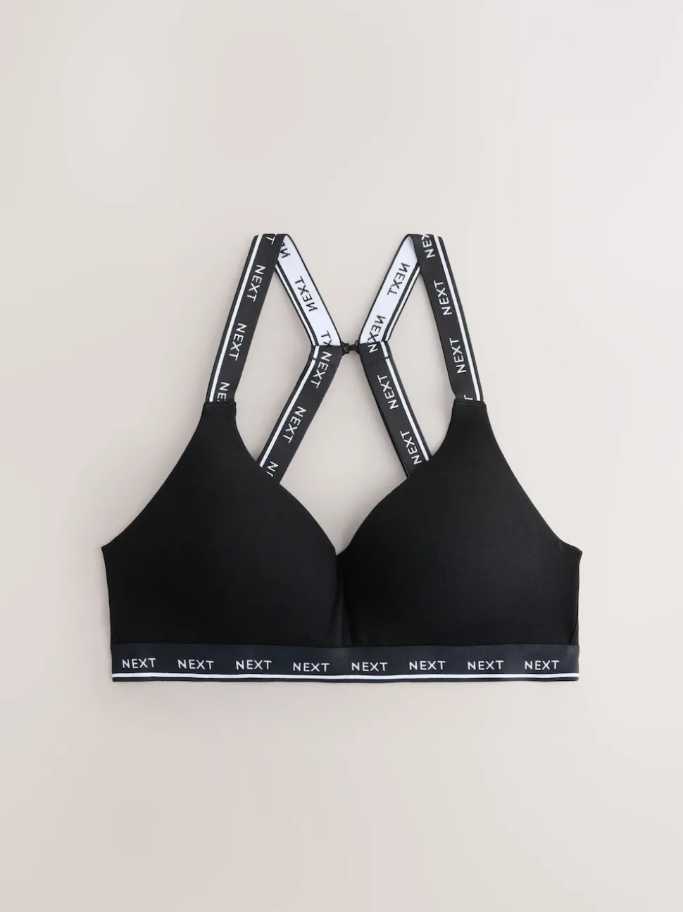 Black/Grey Ultimate Comfort Cotton Non Wired Padded Bras 2 Pack