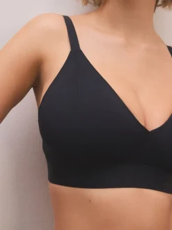 Black/Nude Bralette DD+ Ultimate Comfort Non Wire Bralettes 2 Pack