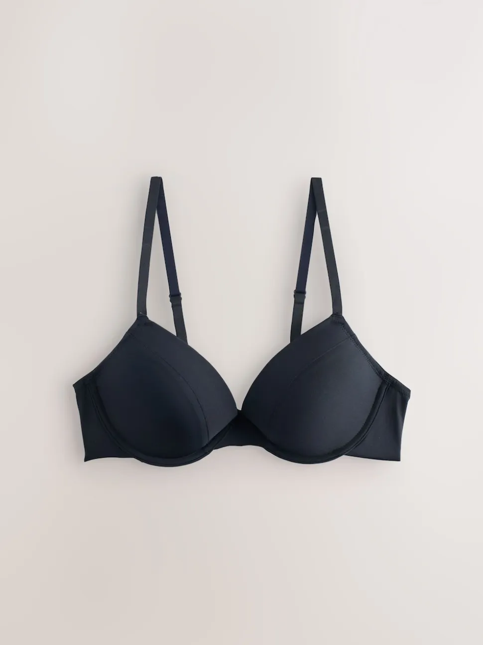 Black/Nude Push Up Pad Plunge A-E Smoothing Ultimate Comfort Bras 2 Pack