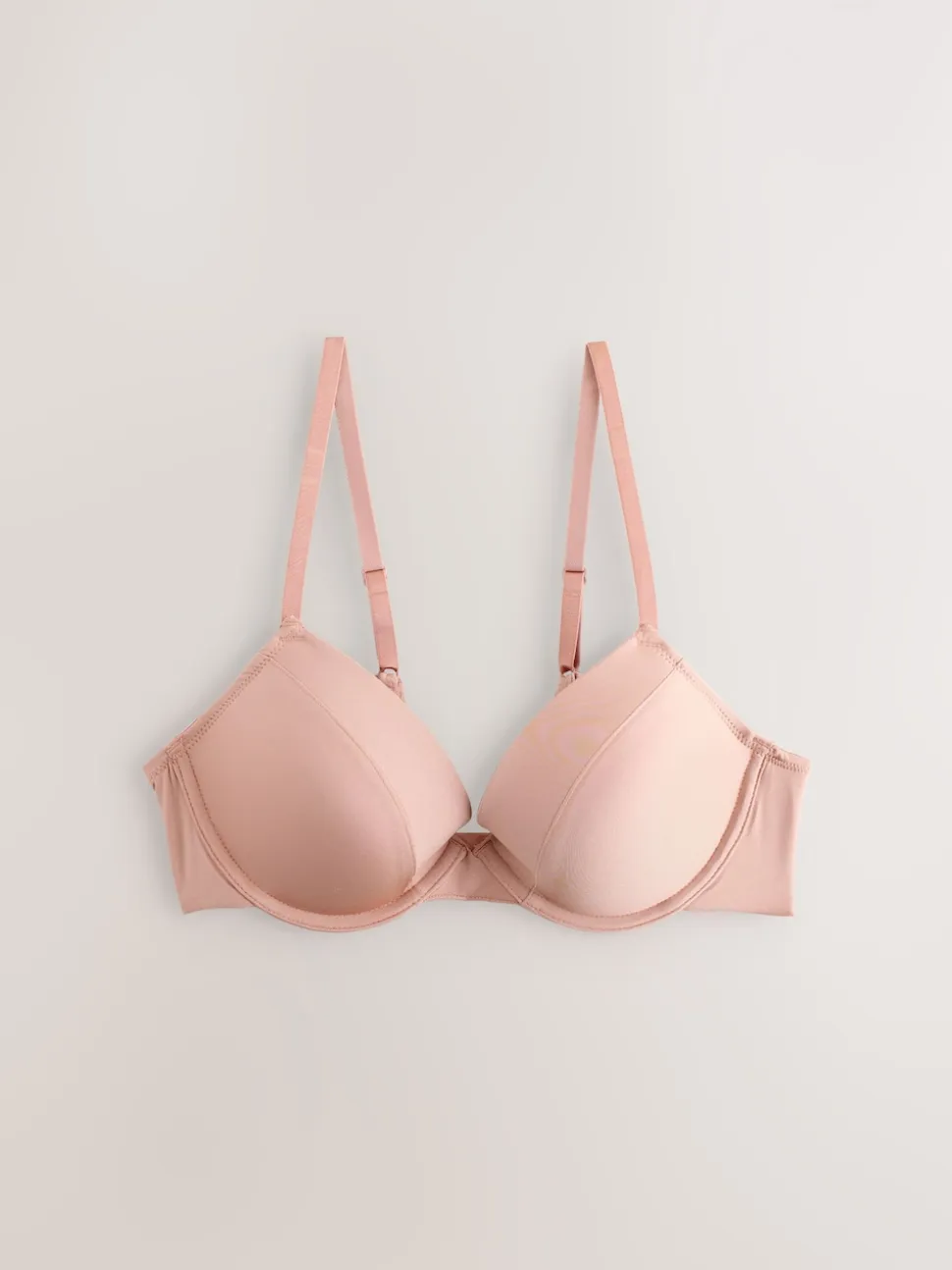 Black/Nude Push Up Pad Plunge A-E Smoothing Ultimate Comfort Bras 2 Pack