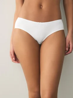 Black/Pastel Rose Nude/White Short Cotton Rich Knickers 5 Pack