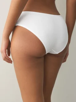Black/Pastel Rose Nude/White Short Cotton Rich Knickers 5 Pack