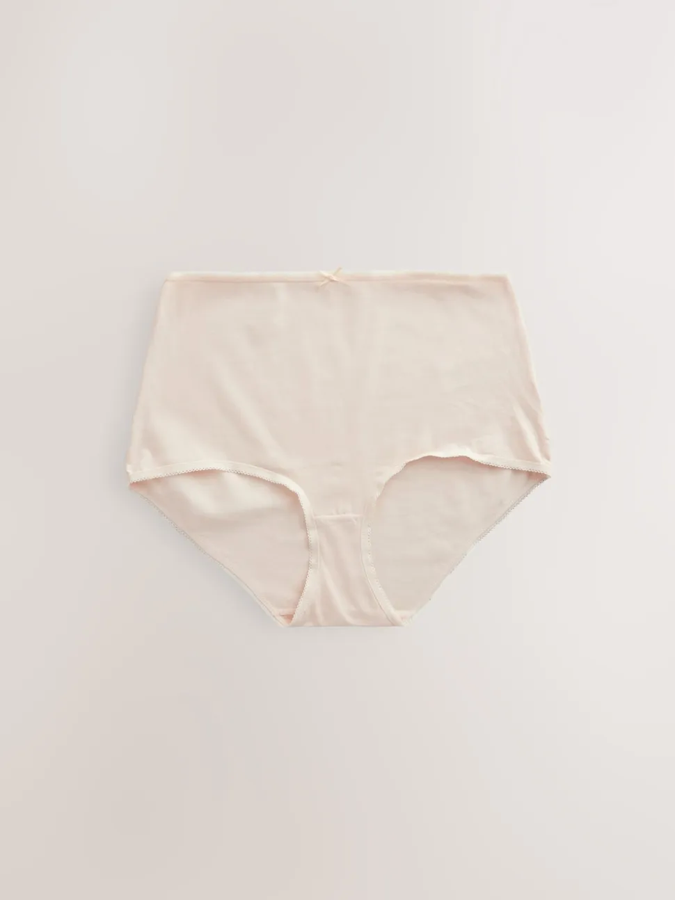 Black/Pastel Rose Nude/White Full Brief Cotton Rich Knickers 5 Pack