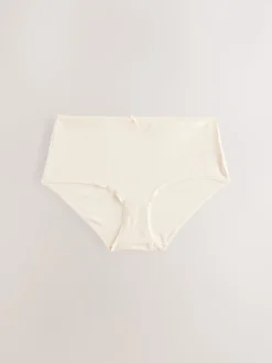 Black/Pastel Rose Nude/White Midi Cotton Rich Knickers 5 Pack