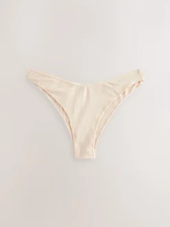 Black/Pastel Rose Nude/White Extra High Leg Cotton Rich Knickers 5 Pack