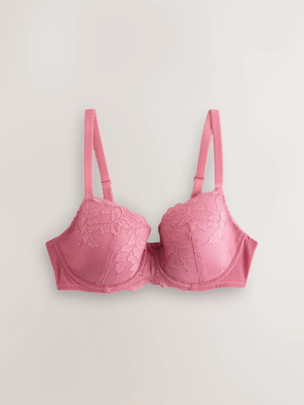 Black/Pink Pad Balcony DD+ Lace Bras 2 Pack