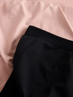 Black/Pink Short Maternity Short Knickers 2 Pack