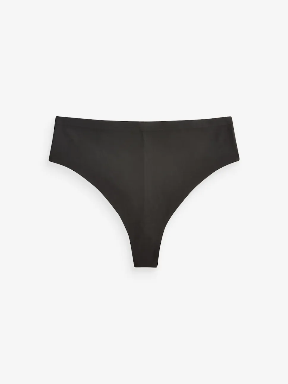 Black/Praline Nude/Chocolate Nude High Waisted Thong No VPL Comfort Knickers 3 Pack
