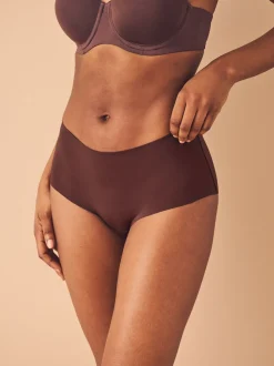 Black/Praline Nude/Chocolate Nude Midi No VPL Comfort Knickers 3 Pack
