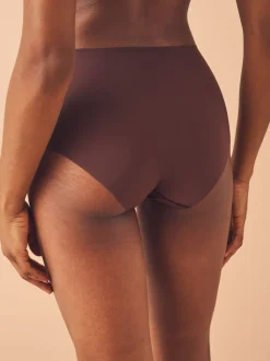 Black/Praline Nude/Chocolate Nude Midi No VPL Comfort Knickers 3 Pack