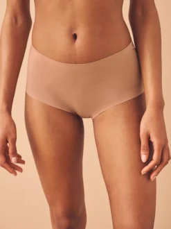 Black/Praline Nude/Chocolate Nude Midi No VPL Comfort Knickers 3 Pack