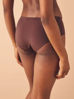 Black/Praline Nude/Chocolate Nude Short No VPL Comfort Knickers 3 Pack