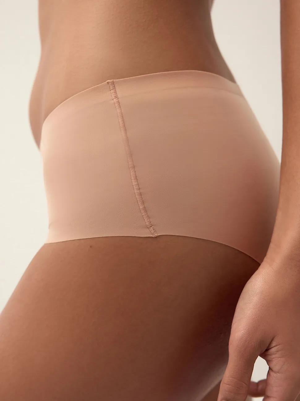 Black/Praline Nude/Chocolate Nude Short No VPL Comfort Knickers 3 Pack