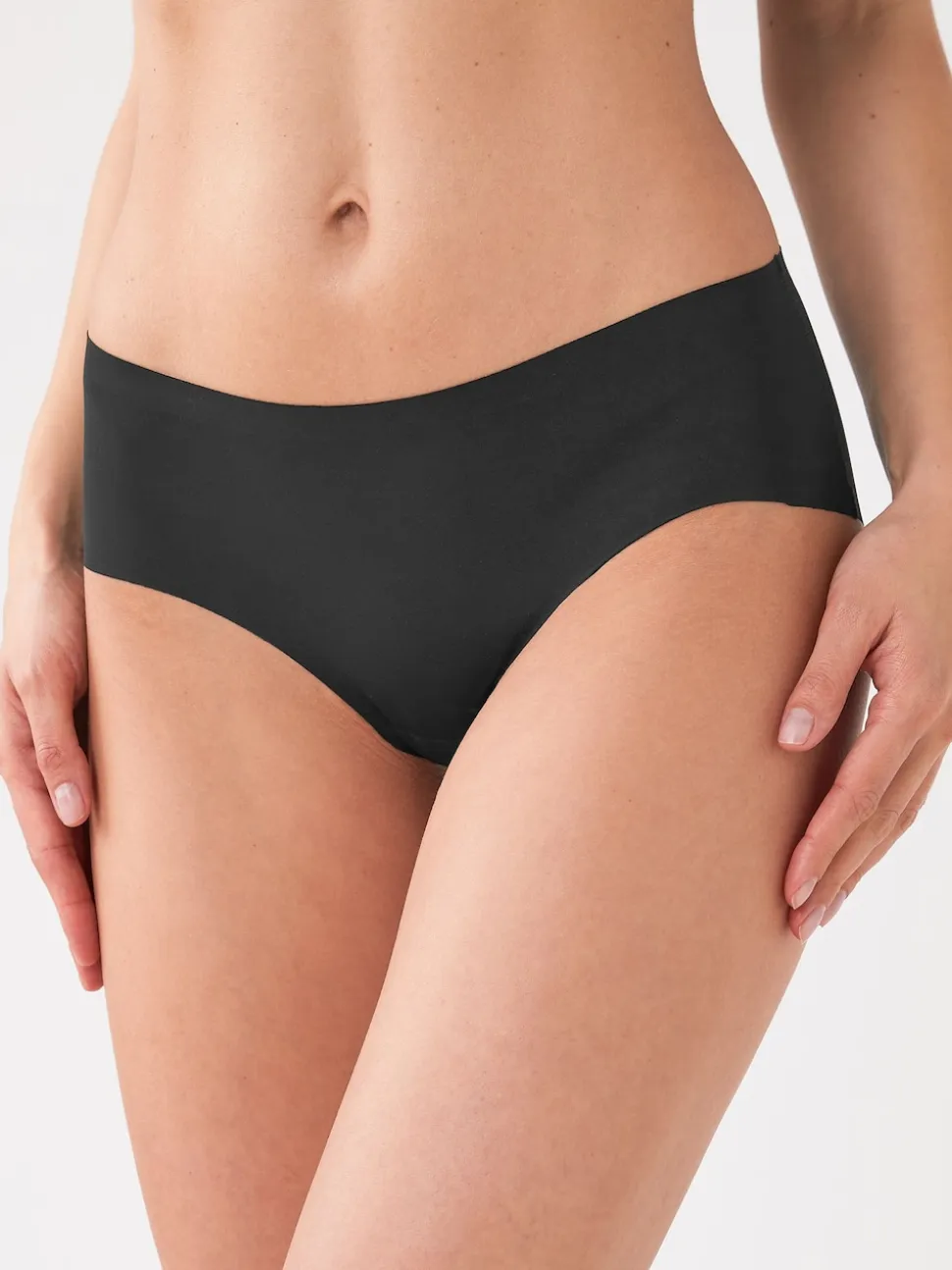 Black/Praline Nude/Chocolate Nude Short No VPL Comfort Knickers 3 Pack