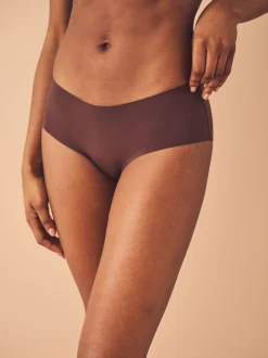 Black/Praline Nude/Chocolate Nude Short No VPL Comfort Knickers 3 Pack