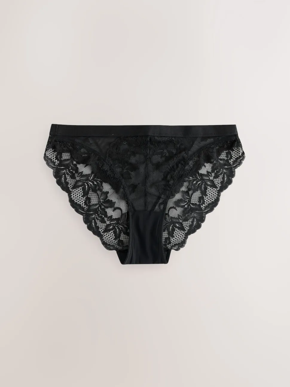 Black/Red/Cream Lace Knickers 3 Pack
