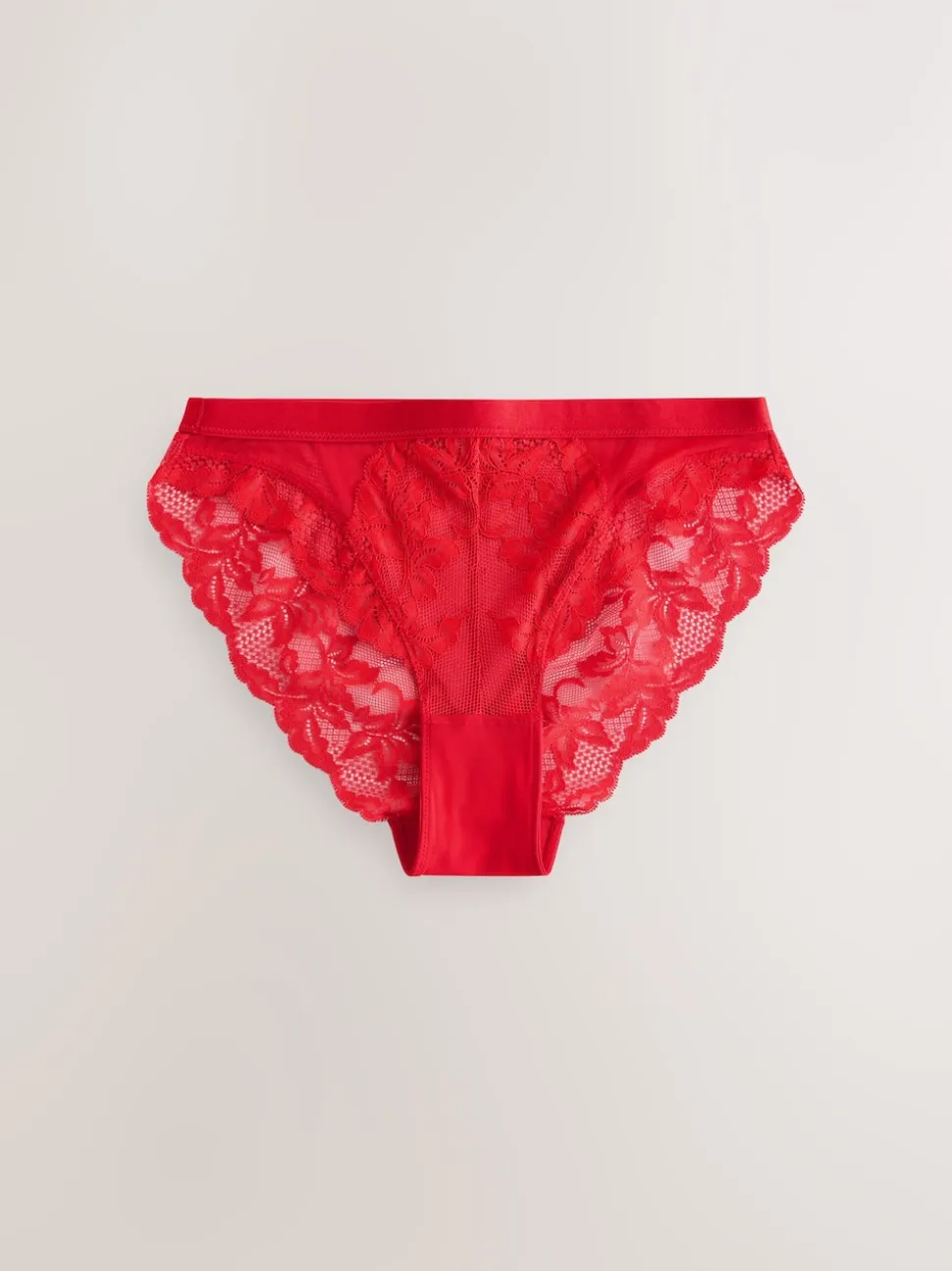 Black/Red/Cream Lace Knickers 3 Pack