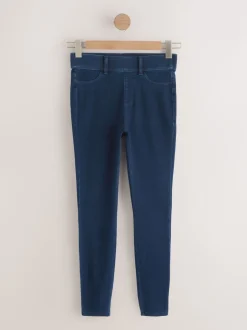 Black/Rinse Blue Full Length Jersey Denim Leggings 2 Pack