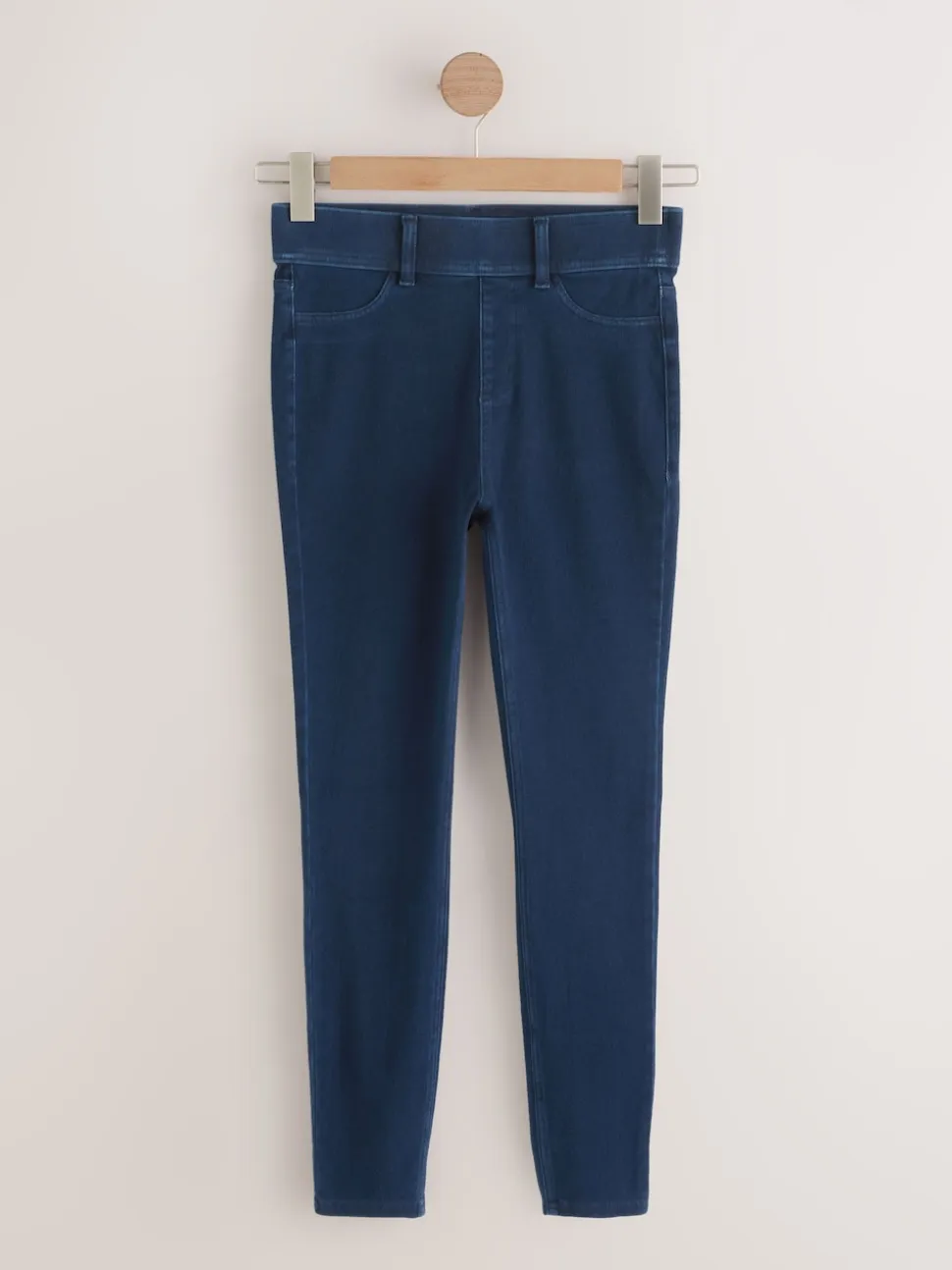 Black/Rinse Blue Full Length Jersey Denim Leggings 2 Pack