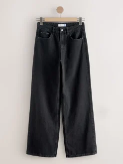 Black/Rinse Blue Wide Leg Jeans 2 Pack