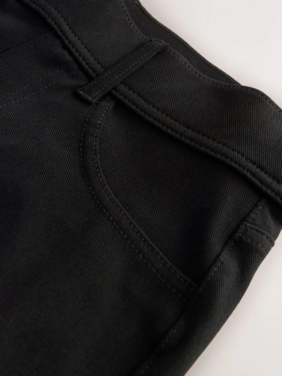 Black/Sage Green Jersey Denim Wide Leg Trousers 2 Pack