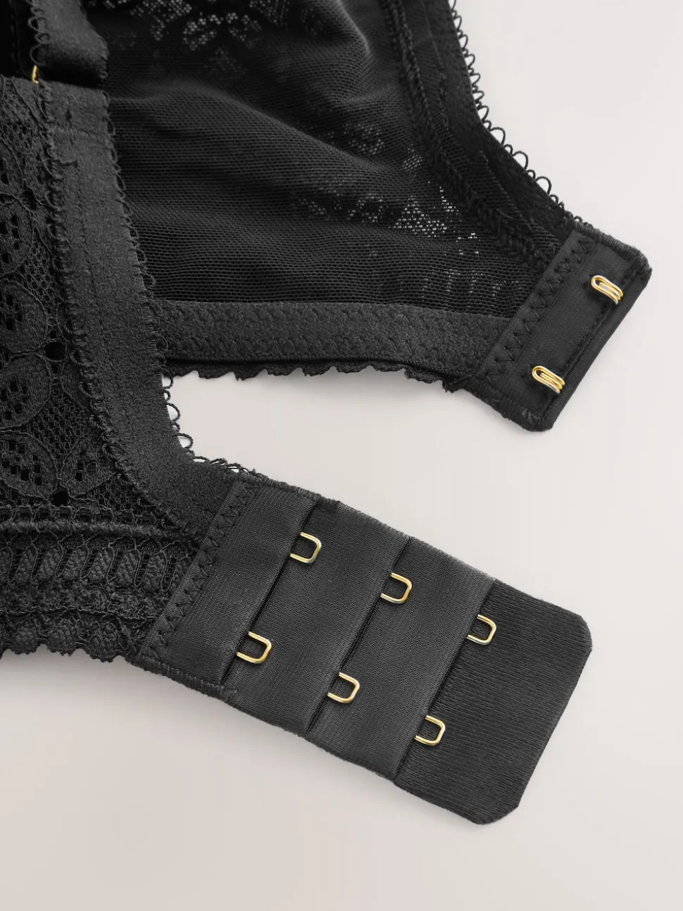 Black/White DD+ Lace Non Pad Full Cup Minimiser Bras 2 Pack