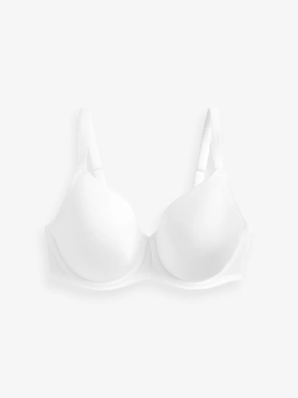 Black/White DD+ Light Pad Full Cup Smoothing T-Shirt Bras 2 Pack