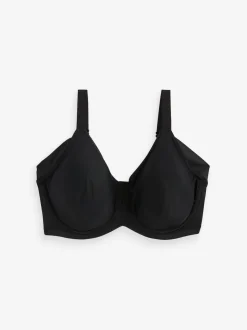 Black/White F-K Cup Under Arm Smoothing Non Pad Wired Minimising Ultimate Comfort Bras 2 Pack