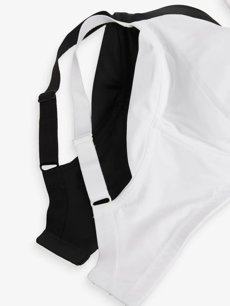 Black/White F-K Cup Under Arm Smoothing Non Pad Wired Minimising Ultimate Comfort Bras 2 Pack