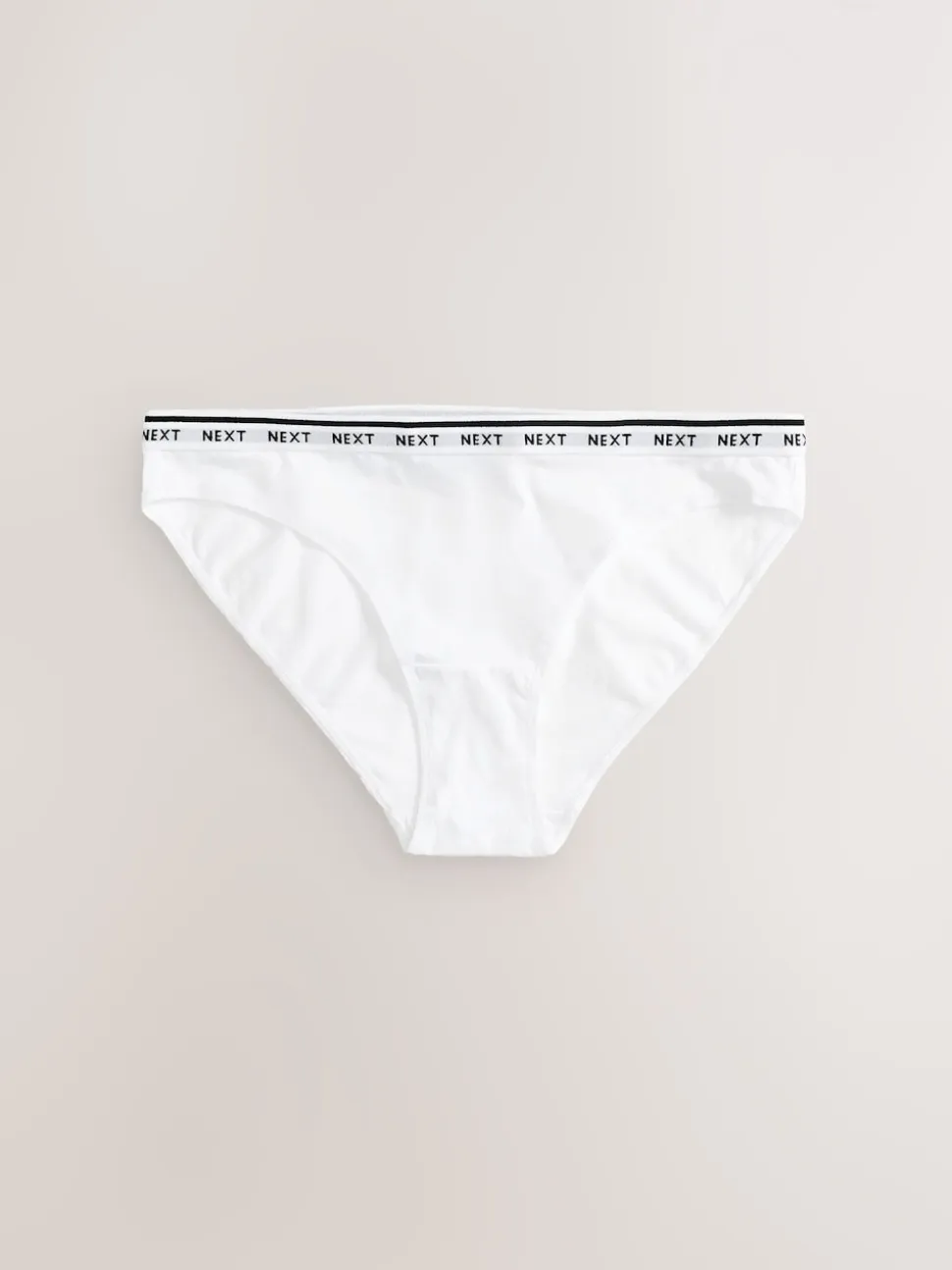 Black/White High Leg Cotton Logo Knickers 7 Pack