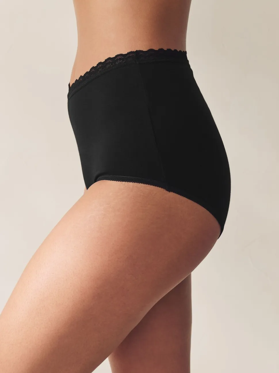 Black/White Menopause Friendly Cooling Knickers 2 Pack