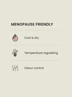 Black/White Menopause Friendly Cooling Knickers 2 Pack
