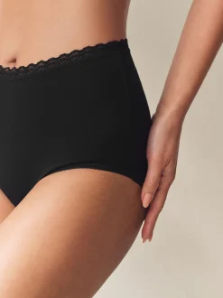 Black/White Menopause Friendly Cooling Knickers 2 Pack