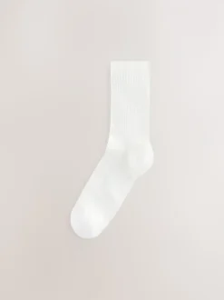 Black/White Ribbed Ankle Socks 4 Pack