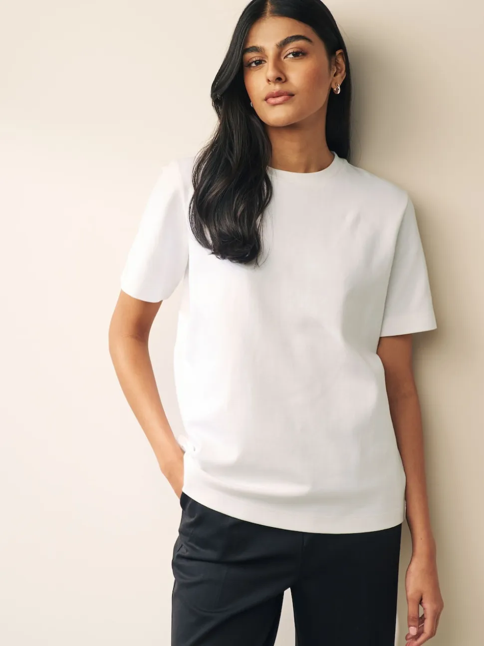 Black/White Short Sleeve Heavyweight T-Shirts 2 Pack
