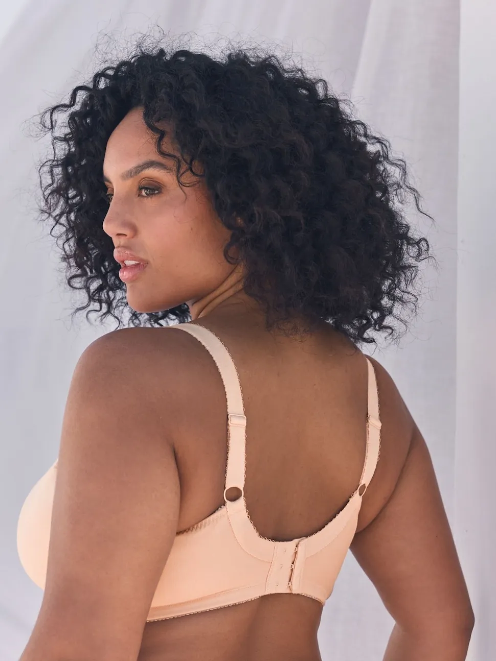 Black/White Total Support Cotton & Lace Non Wire Bra 3 Pack