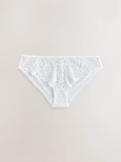 Black/White/Nude Brazilian Lace Front NVPL Knickers 3 Pack