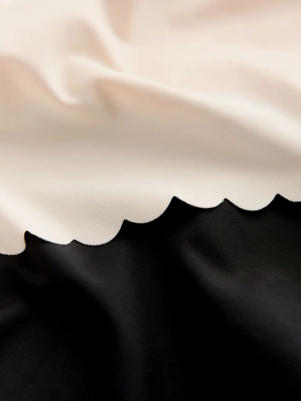 Black/White/Nude Midi No VPL Scallop Knickers 3 Pack