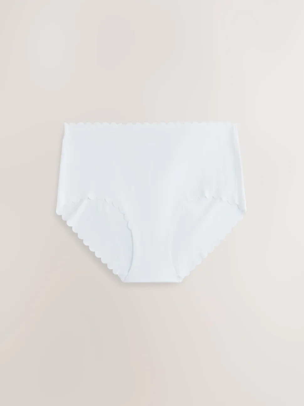 Black/White/Nude Midi No VPL Scallop Knickers 3 Pack