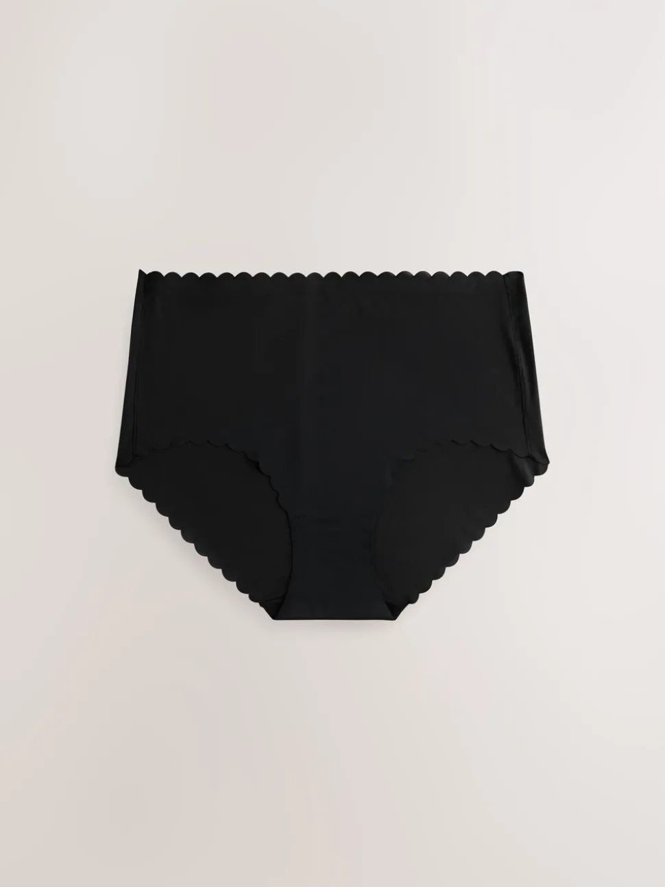 Black/White/Nude Midi No VPL Scallop Knickers 3 Pack