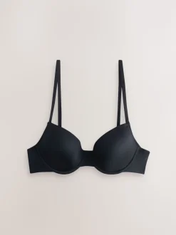 Black/White/Nude Pad Plunge A-E Ultimate Comfort Smoothing T-Shirt Bras 3 Pack