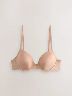 Black/White/Nude Pad Plunge A-E Ultimate Comfort Smoothing T-Shirt Bras 3 Pack